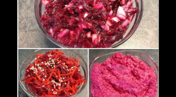 3 простейших и очень вкусных и полезных салата из свеклы