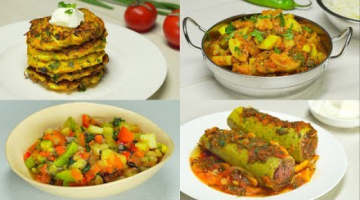 4 вкусных БЛЮДА ИЗ КАБАЧКОВ. Рецепт от Всегда Вкусно!