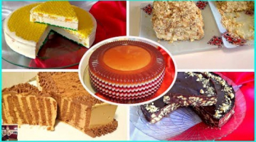 5 Самых Вкусных Тортов БЕЗ Выпечки. Торты на Праздничный Стол 2018