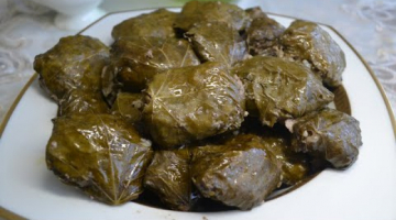 АЗЕРБАЙДЖАНСКАЯ КУХНЯ❤️ДОЛМА из МОЛОДЫХ ВИНОГРАДНЫХ ЛИСТЬЕВ?ОБЬЕДЕНЬЕ