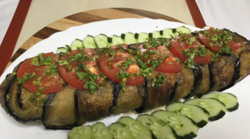 Баклажановый мясной рулет