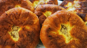 БЕЛЯШИ с мясом на дрожжевом тесте БЕЗ МОЛОКА.