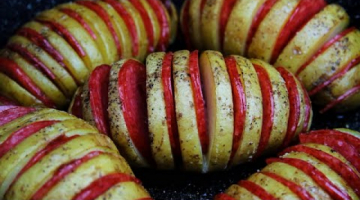 Беру картошку и колбасу и готовлю необычное блюдо Hasselback с сыром в духовке