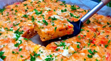 Без жарки и возни! Я не могу перестать готовить это блюдо! Вкусный и быстрый закусочный пирог.