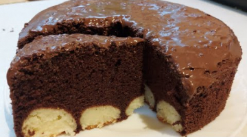 Безумно Вкусно Шоколадный Бисквит с Творожным Шариками!