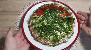 БЛИННО-  МЯСНОЙ ТОРТ