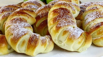Булочки с кремом, мягкие,воздушные, очень вкусные!