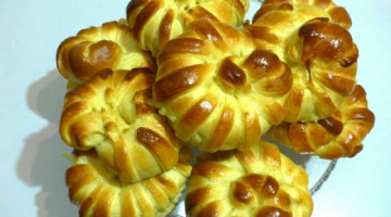 Булочки с Медово-Заварным Кремом☆Тесто для булочек с Начинкой