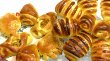 БУЛОЧКИ С ЯБЛОКАМИ И КАРАМЕЛЮ☆ КРАСИВЫЕ ФОРМЫ БУЛОЧЕК☆ДРОЖЖЕВОЕ ТЕСТО ДЛЯ БУЛОЧЕК РУЛЕТОВ
