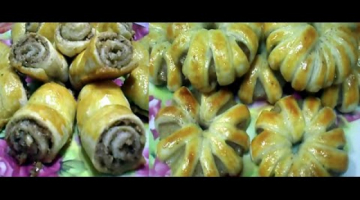 Быстрые БУЛОЧКИ из СЛОЕНОГО теста [2 простых рецепта] I Вкусно и красиво!
