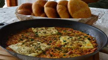 БЫСТРЫЙ ЗАВТРАК МАРОККАНСКИЙ БАЙДУ МАТИША с оливками ОООЧЕНЬ ВКУСНО на сковороде iCook