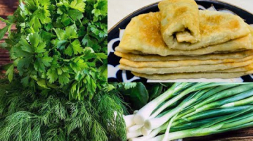 Чебуреки с зеленью