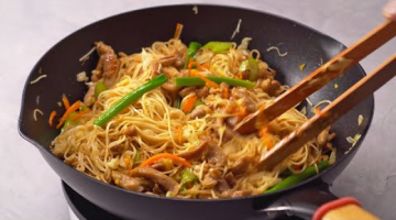 ЧОУ-МЕЙН С КУРИЦЕЙ. Знаменитое блюдо китайской кухни с лапшой и овощами. Рецепт от Всегда Вкусно!
