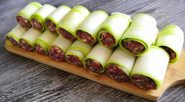 Два Кабачка и Немного Фарша! Вкусный Ужин Для Всей Семьи, Круче Голубцов!