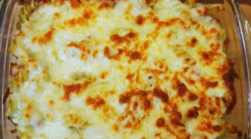 Если остались макароны, приготовим вкусную ЗАПЕКАНКУ ПОД СЫРНОЙ КОРОЧКОЙ.