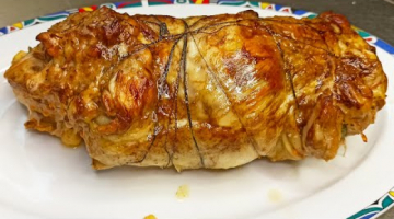 Эта КУРИЦА побила все рекорды! Обязательно попробуйте! Очень сочный куриный рулет в духовке.