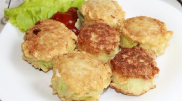 Фаршированные мясом кабачки в кляре (сочные котлетки)
