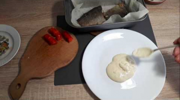 ФОРЕЛЬ СО СЛИВОЧНЫМ СОУСОМ И ЗАПЕЧЕННЫМ ПЕРЦЕМ С ЧЕСНОКОМ