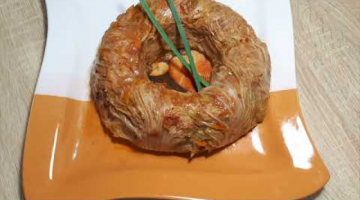 ГОЛУБЕЦ "ЗАСТОЛЬНОЕ КОЛЬЦО" И ТОПЛЕНОЕ МАСЛО
