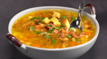 ГОРОХОВЫЙ СУП С КОПЧЕНЫМИ РЕБРЫШКАМИ. Все секреты правильного приготовления!  Рецепт Всегда Вкусно!