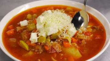 Горячий, вкусный и сытный ЛАЗАНЬЯ-СУП. Попробовав однажды, захочется повторить.Рецепт Всегда Вкусно!