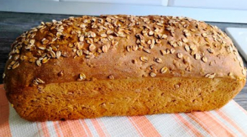 Хлеб с овсяными хлопьями! Вкусный ДОМАШНИЙ ХЛЕБ с хрустящей корочкой.