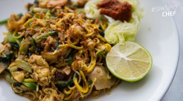 Хокке ми - лапша с морепродуктами и свининой. Малазийская кухня