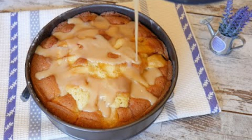 И торта не надо! Яблочный пирог сразу с заливкой - вкусно до слёз!