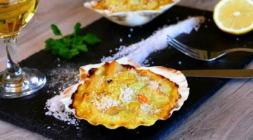 Изысканная горячая закуска - Запеченные морские гребешки