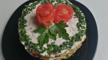Кабачкого-куриный торт, очень вкусный