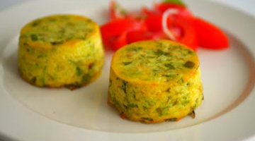 Кабачковые мини-запеканки на скорую руку. В 100 г - 140 ккал