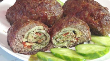 Как приготовить сочные мясные зразы с омлетом