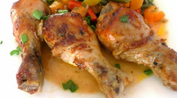 Как же Это Вкусно!Запеченные ножки с овощами☆