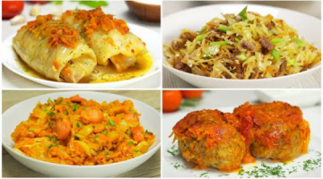 КАПУСТА И ФАРШ! 4 вкусных и любимых блюда. Рецепты от Всегда Вкусно!