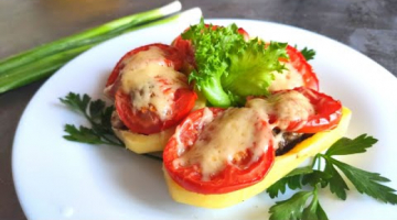 Картофельные лодочки с мясом. Сытный ужин в духовке