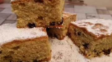 КЕКС.Простейший кекс с изюмом к чаю.Очень просто и быстро.