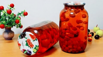 ? КИЗИЛОВЫЙ КОМПОТ. Вкус КАК ГРАНАТОВЫЙ СОК!? Самый БЫСТРЫЙ и ПРОСТОЙ рецепт! ВКУСНЫЙ компот на зиму