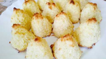 Кокосовое печенье из трёх ингредиентов без муки.Рецепт вкусного печенья
