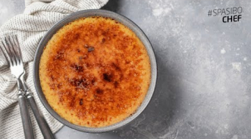 Крем-брюле. Вкуснейший десерт из нежного крема с карамельной корочкой