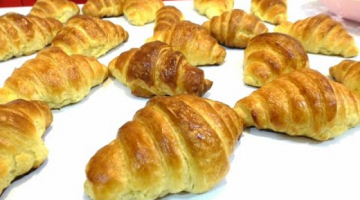 КРУАССАНЫ С КЛУБНИКОЙ☆СЛОЕНОЕ ДРОЖЖЕВОЕ ТЕСТО ДЛЯ ПИРОГОВ,ПИРОЖКОВ☆