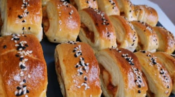 Круассаны с мясной начинкой. Они Божественно вкусные, Слаеные и Хрустящие/tovuq go'shtli kruassanlar