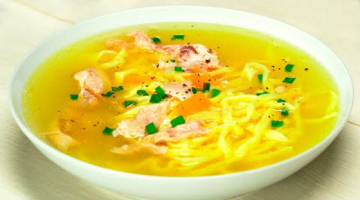 КУРИНЫЙ СУП С ДОМАШНЕЙ ЛАПШОЙ. Рецепт от Всегда Вкусно!