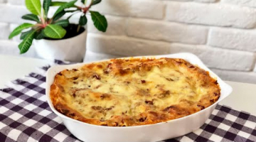 Лазанья с сыром и мясным фаршем. Быстро и вкусно!