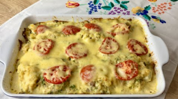 Легкий рецепт шикарного ужина. Запеканка из цветной капусты с мясным фаршем.