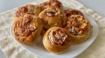 Луковые булочки с сыром
