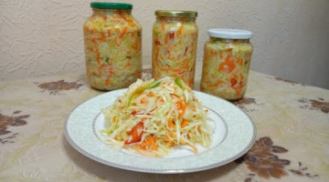 МАРИНОВАННАЯ КАПУСТА или САЛАТ из КАПУСТЫ с ОВОЩАМИ !  КУШАТЬ и на ЗИМУ !!!