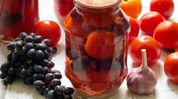 Маринованные помидоры с виноградом - вкуснотища неописуемая