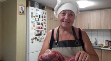 МЕДАЛЬОНЫ С МАЛИНОВЫМ СОУСОМ..." VEAL MEDALLIONS"
