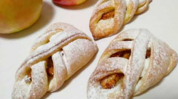 Мои любимые ТВОРОЖНЫЕ ПЛЕТЁНКИ с яблоком и корицей! Лёгкий рецепт выпечки без дрожжей!