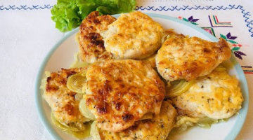 Мягкое, нежное, сочное мясо в духовке под сырной корочкой. Рецепт быстрого приготовления мяса.
